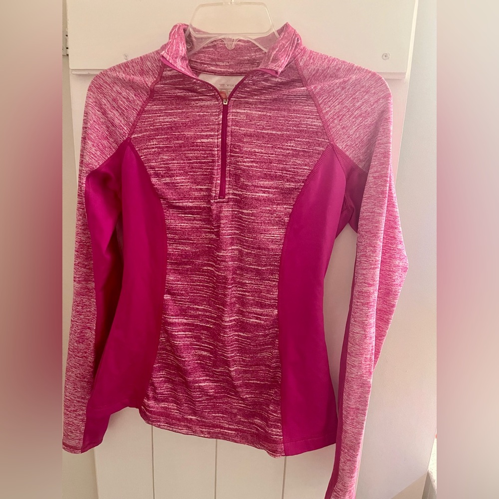 tek gear Pink Quarter-Zip Athletic Pullover